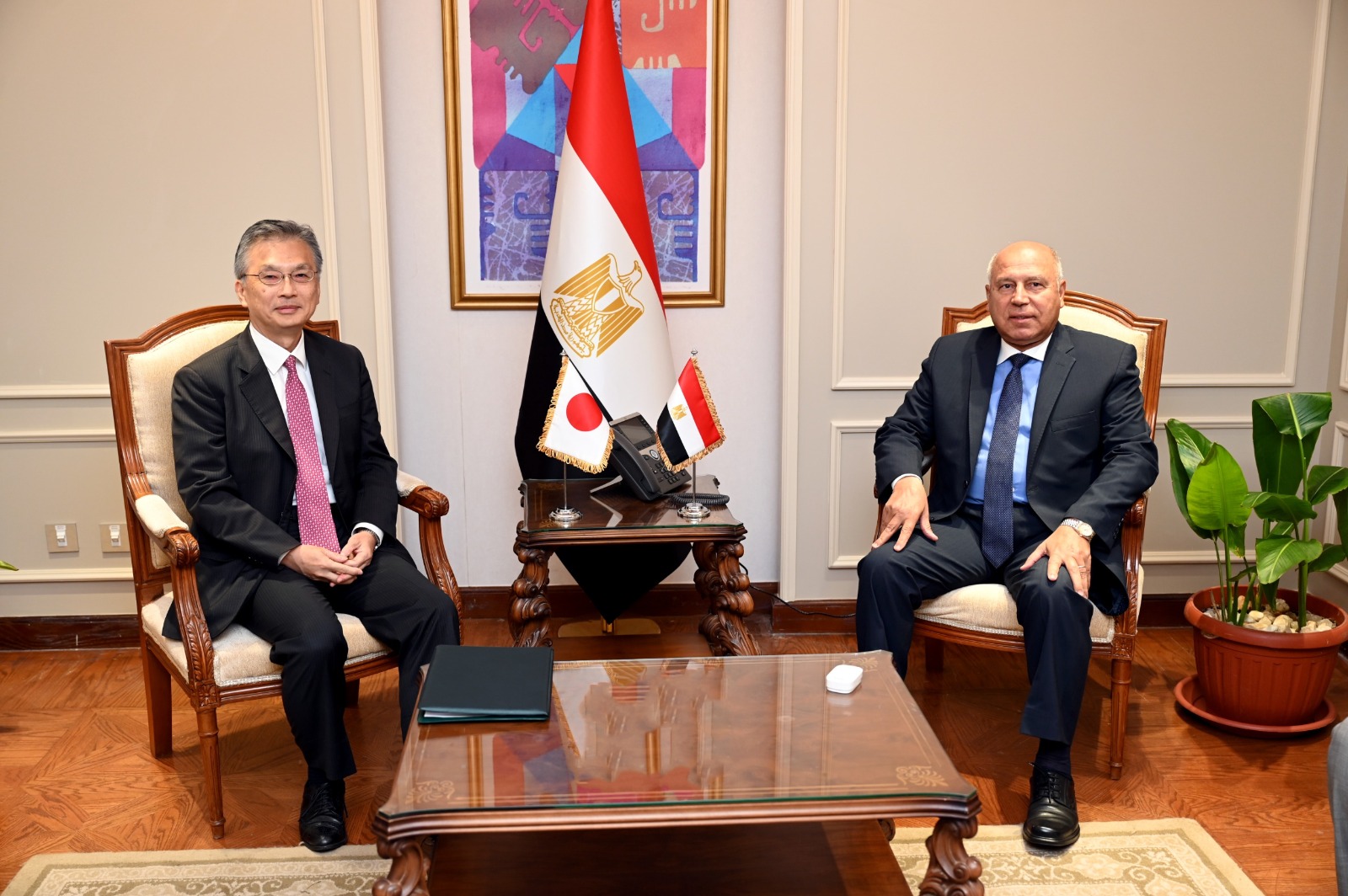 Japan, Egypt review progress of collaborative ventures