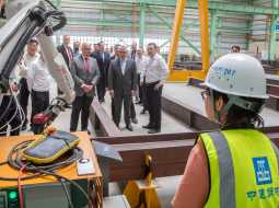 اقتصادية قناة السويس تشهد افتتاح مصنع CSCEC لتصنيع الهياكل الفولاذية