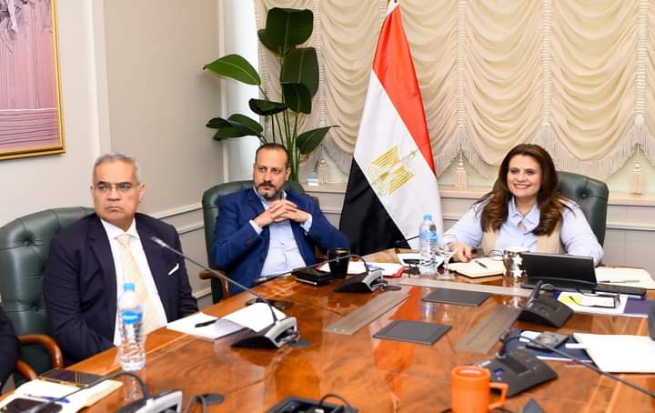 وزيرة الهجرة خلال الاجتماع التحضيري لمؤتمر المصريين بالخارج